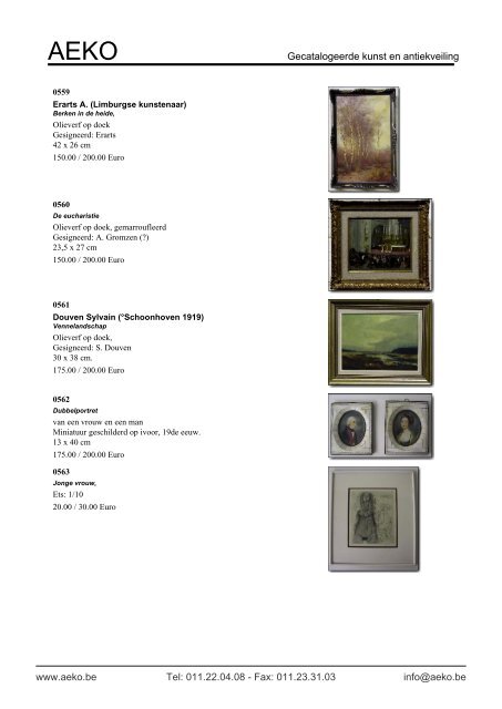 Gecatalogeerde kunst en antiekveiling - Auction In Europe