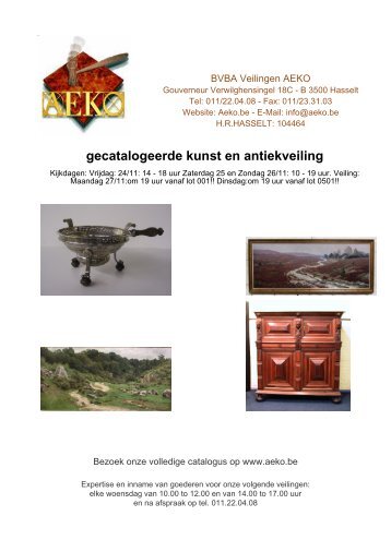 gecatalogeerde kunst en antiekveiling - Auction In Europe