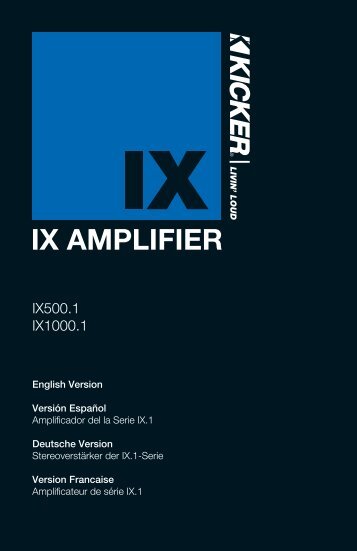 IX AMPLIFIER - Hifonics.cz