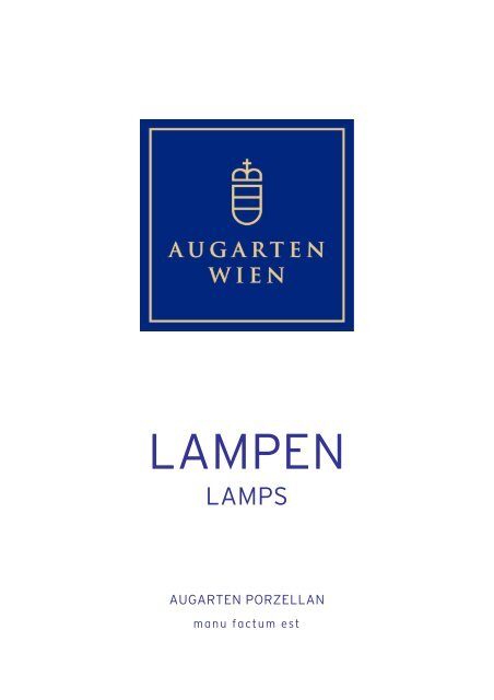 LAMPEN - Augarten Porzellan