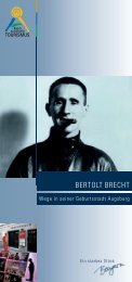 Berthold Brecht - Augsburg Tourismus