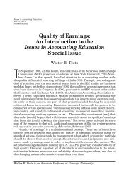 Quality of Earnings: An Introduction to the Issues in Accounting ...