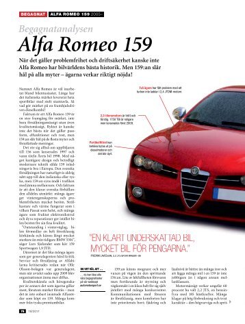 Alfa Romeo 159 - Auto, Motor & Sport