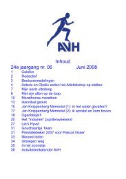 Juni 2008 - Atletiek Vereniging Haarlemmermeer