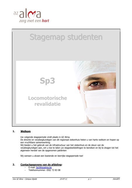 Stagemap studenten Sp3 - AZ Alma