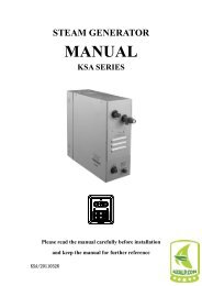 steam generator manual ksa series