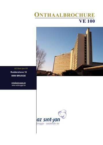 ONTHAALBROCHURE - AZ Sint-Jan Brugge