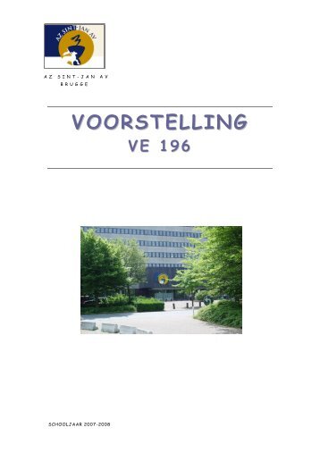 VOORSTELLING - AZ Sint-Jan Brugge