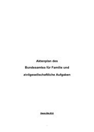 Aktenplan des BAFzA - PDF, 20 KB - Bundesamt für Familie und ...