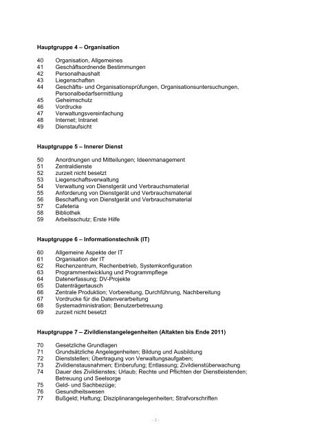 Aktenplan des BAFzA - PDF, 20 KB - Bundesamt für Familie und ...