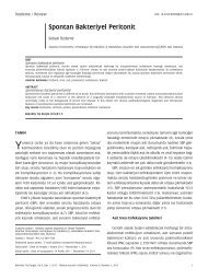 Spontan Bakteriyel Peritonit - Bakırköy Tıp Dergisi