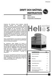 DRIFT OCH SKÖTSEL INSTRUKTION - Baltimore Aircoil Europe