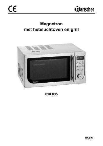 Magnetron met heteluchtoven en grill - Bartscher