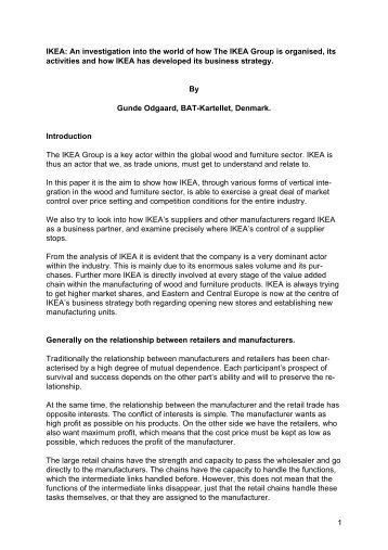 1 IKEA: An investigation into the world of how The ... - BAT-kartellet