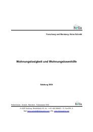 Wohnungslosigkeit und Wohnungslosenhilfe