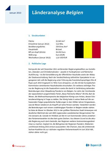 Länderanalyse Belgien - Bayerische Landesbank