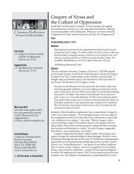 Gregory of Nyssa and the Culture of Oppression - Baylor University