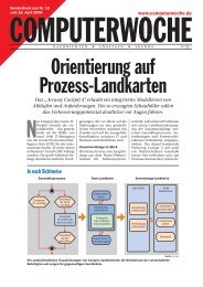 Das „Arcway Cockpit 3“ erlaubt ein integriertes ... - Arcway AG