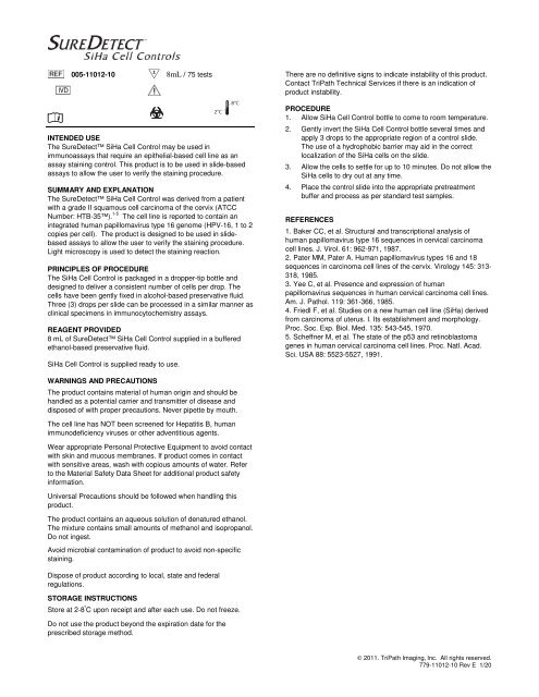 BD SureDetect™ SiHa Cell Controls