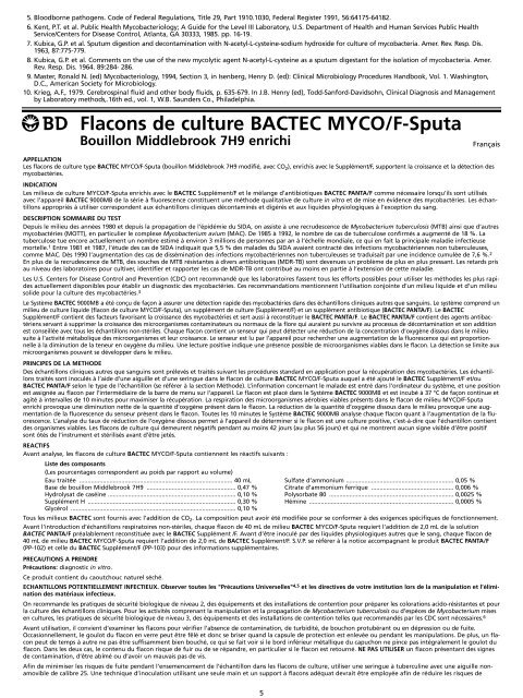 BACTEC MYCO/F-Sputa Culture Vials - BD