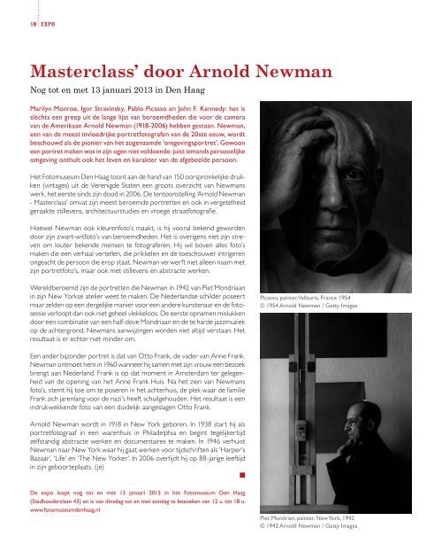 Masterclass' door Arnold Newman