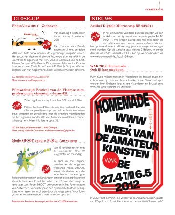 CvB nieuws - (3.006kb) - Centrum voor Beeldexpressie