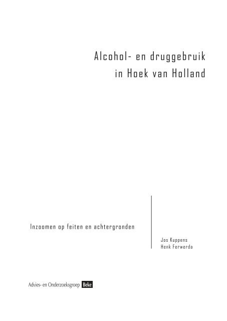 Alcohol- en druggebruik in Hoek van Holland - Bureau Beke