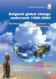 Belgisch global change onderzoek 1990-2002 - Federaal ...