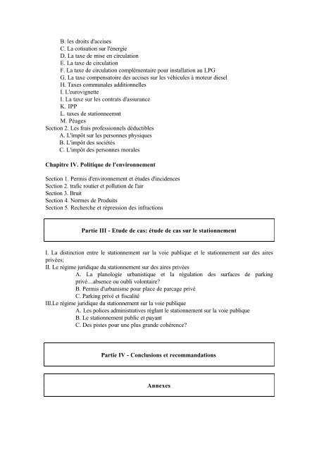 Rapport final de l'étude: Remèdes juridico-institutionnels pour une ...