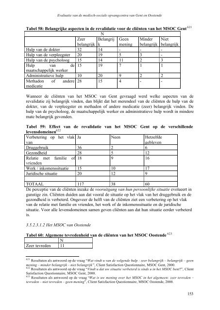 Deelrapport Gent – Oostende EVALUATIE VAN DE MEDISCH ...