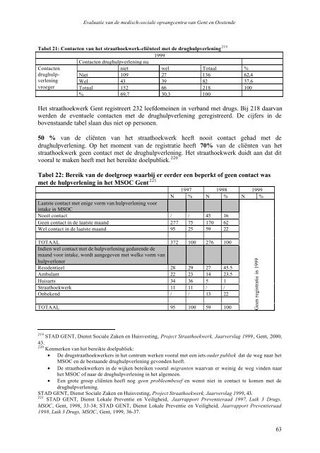 Deelrapport Gent – Oostende EVALUATIE VAN DE MEDISCH ...