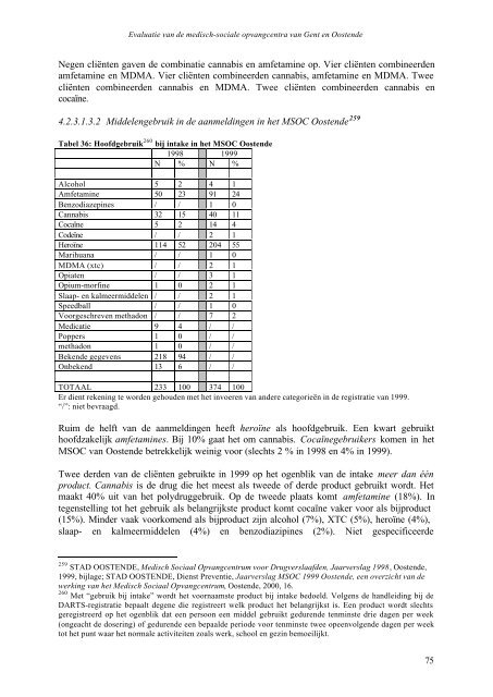 Deelrapport Gent – Oostende EVALUATIE VAN DE MEDISCH ...