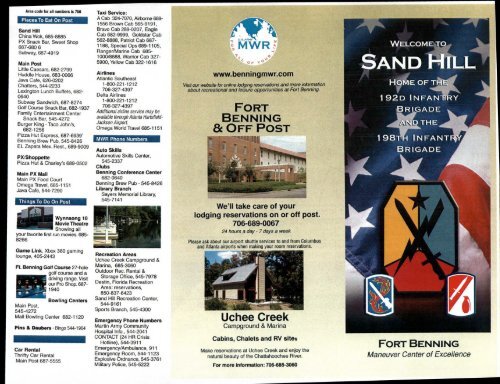Sand Hill Brochure - Fort Benning