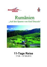 Rumänien - Benninghoff Reisen