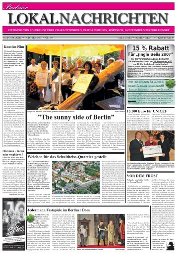 Ausgabe 19-2007 (PDF) - Berliner Lokalnachrichten