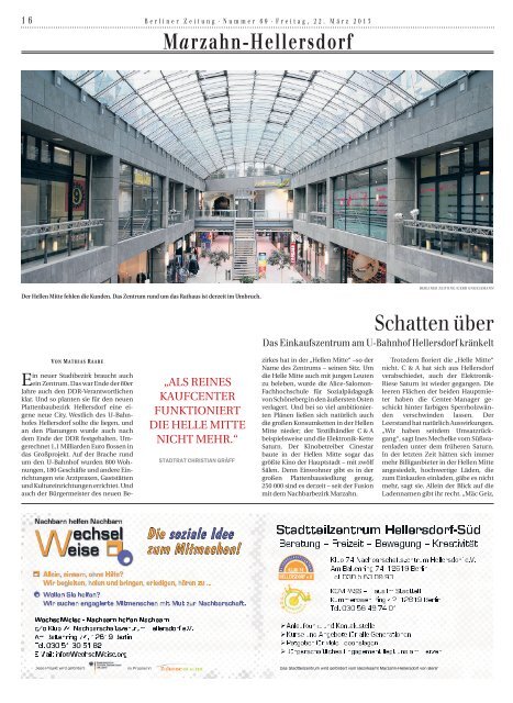 MARZAHN HELLERSDORF - Berliner Zeitung