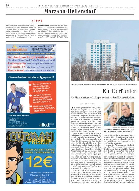 MARZAHN HELLERSDORF - Berliner Zeitung