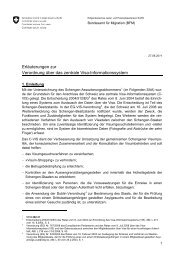 Erläuternder Bericht - Bundesamt für Migration - admin.ch