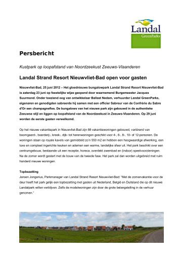 Landal Strand Resort Nieuwvliet-Bad open voor gasten - BFTP