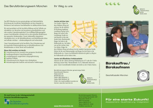 Bürokauffrau / Bürokaufmann - Berufsförderungswerk München