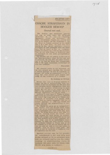 1936 - Voorouders in heel Nederland