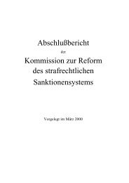 Abschlußbericht Kommission zur Reform des strafrechtlichen ...