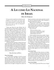 A Lei como Lei Nacional de Israel - Biblecourses.com