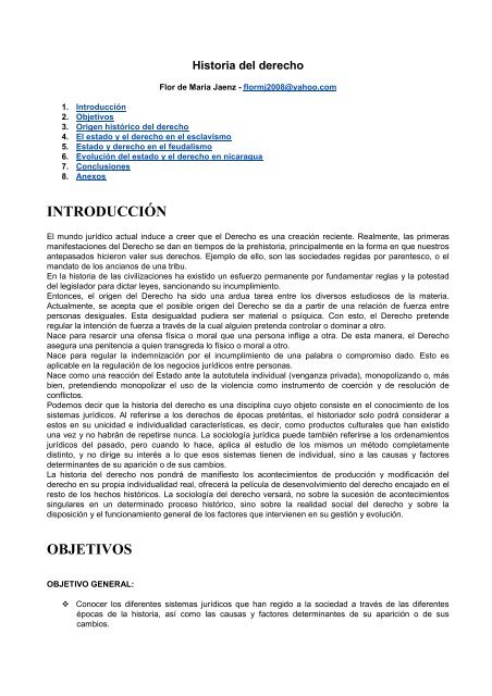 INTRODUCCIÓN OBJETIVOS - BiblioMaster.com Inglés