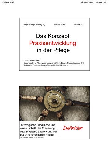 Das Konzept Praxisentwicklung in der Pflege - Doris Eberhardt (PDF)