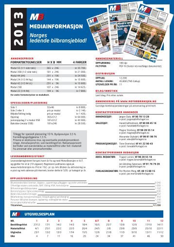 Mediainfo (PDF) - BilNorge.no