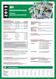 Mediainfo (PDF) - BilNorge.no