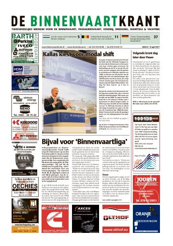 een behouden vaart. - De Binnenvaartkrant