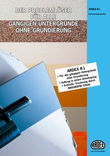 DER PROBLEMLÖSER FÜR ALLE GÄNGIGEN ... - Ardex