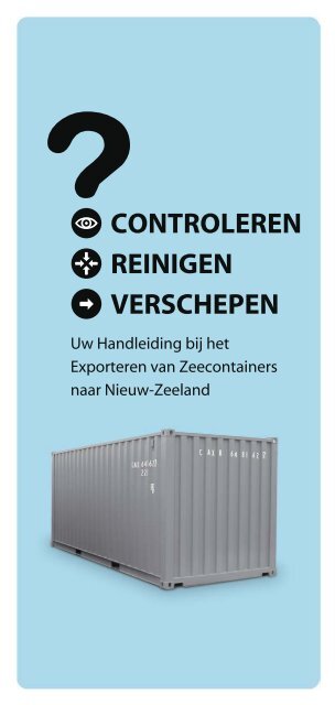 Sea Container Declaration - Dutch